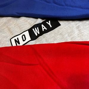 No Way Red & Blue Sweatshirt